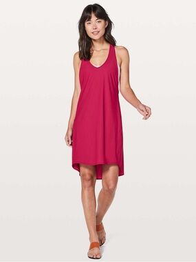 lululemon athletica Asymmetrical dress. in Deep Berry